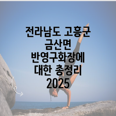 전라남도 고흥군 금산면 반영구화장에 대한 총정리 2025