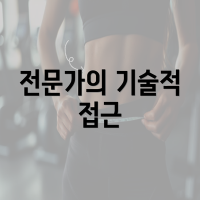 전문가의 기술적 접근