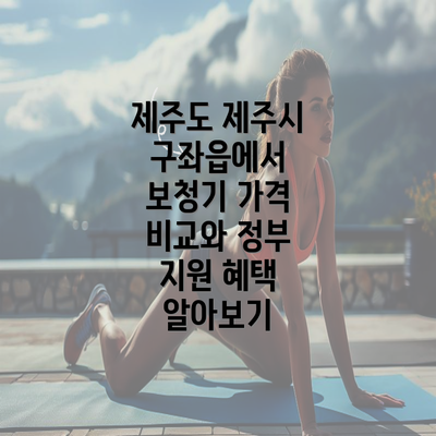 제주도 제주시 구좌읍에서 보청기 가격 비교와 정부 지원 혜택 알아보기