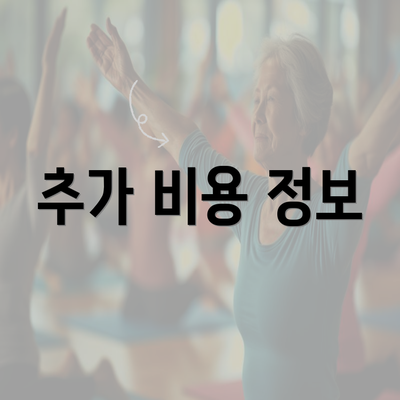 추가 비용 정보