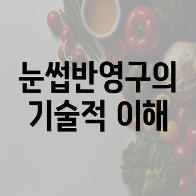 눈썹반영구의 기술적 이해