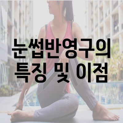 눈썹반영구의 특징 및 이점