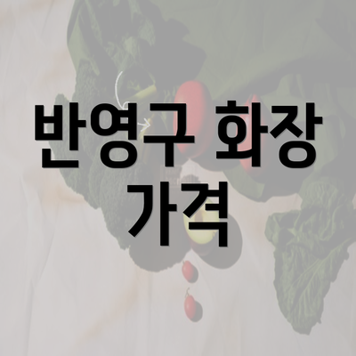 반영구 화장 가격