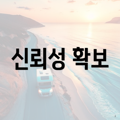 신뢰성 확보