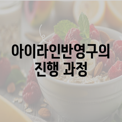 아이라인반영구의 진행 과정