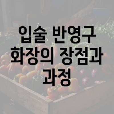 입술 반영구 화장의 장점과 과정