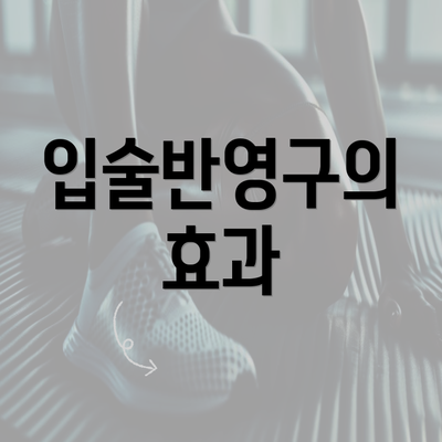 입술반영구의 효과