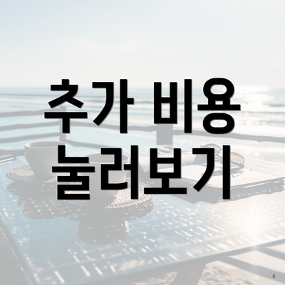 추가 비용 눌러보기