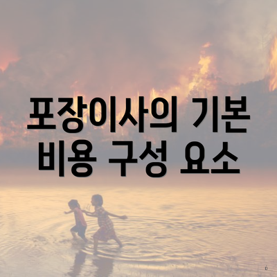 포장이사의 기본 비용 구성 요소