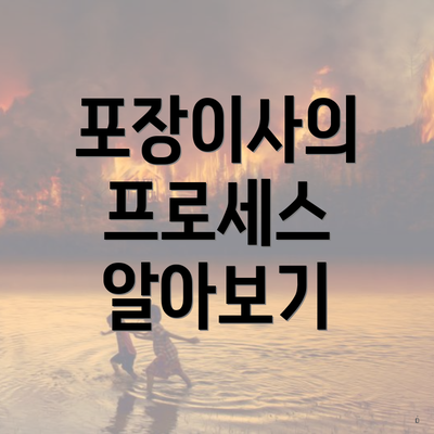 포장이사의 프로세스 알아보기